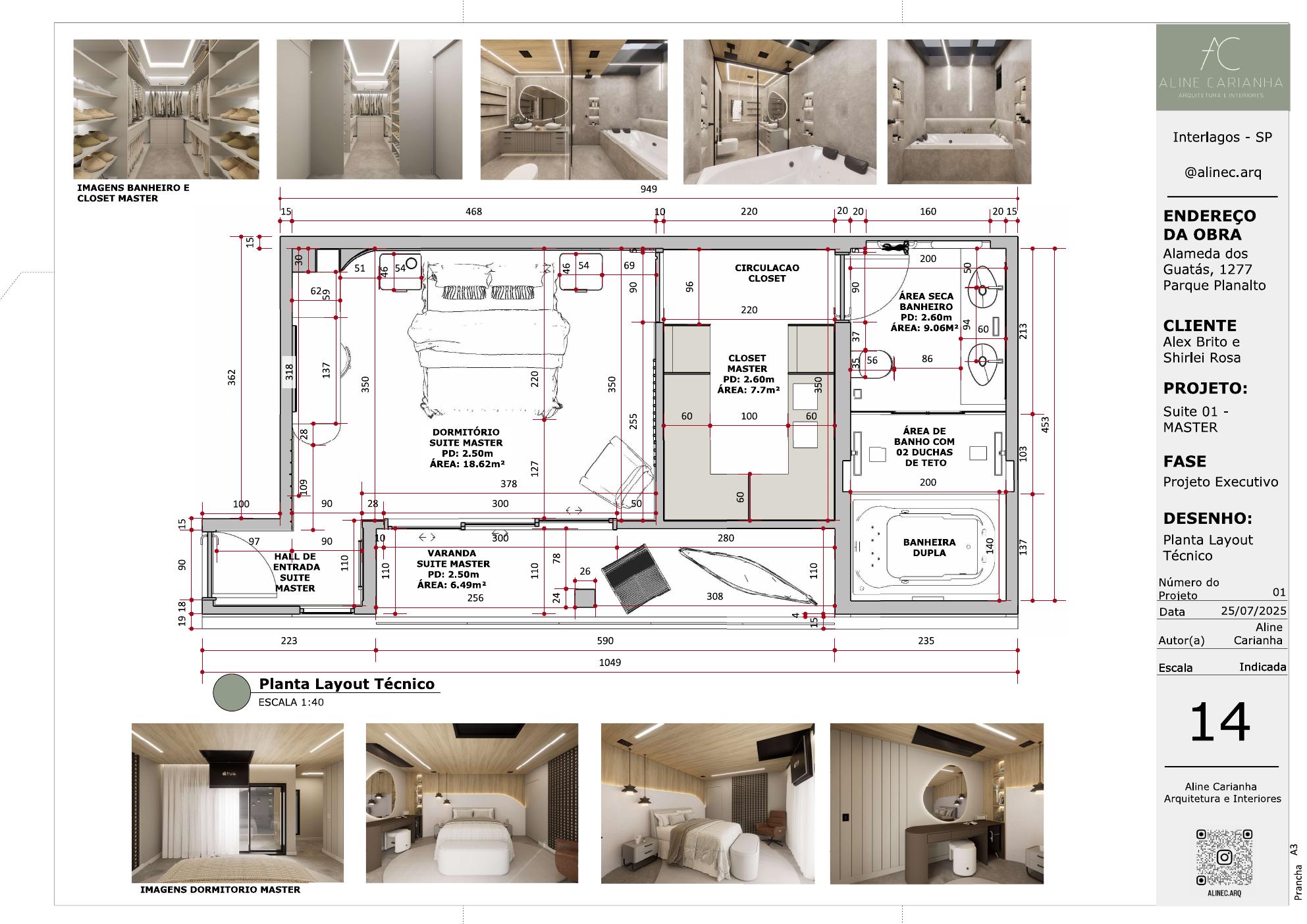 Residência Alex & Shirlei — Detalhamento de marcenaria